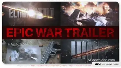Epic War Trailer Openers template preview