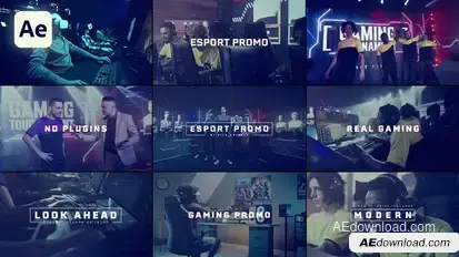 Esport Digital Promo Video Displays template preview