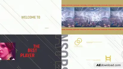 Esport Event Promo Video Displays template preview