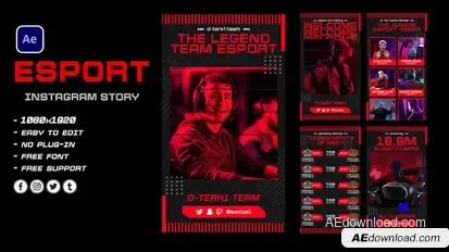 Esport Game Product Promo template preview