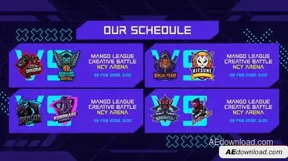 eSport Gaming Slides Promo Openers template preview