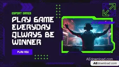ESport Slides Promo Openers template preview