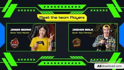 ESports Broadcast Slides Promo Openers template preview