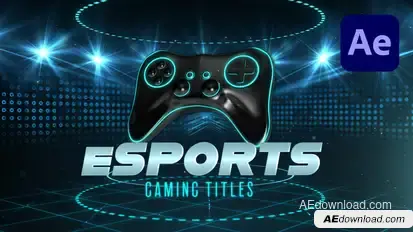 eSports Gaming Title Titles template preview