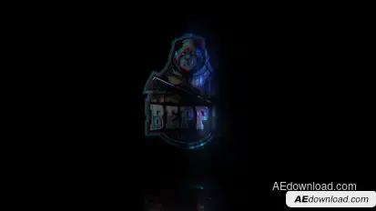 eSports Glitch Logo Logo Stings template preview