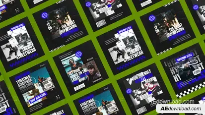 Essen Powerful Streetwear Posts Product Promo template preview