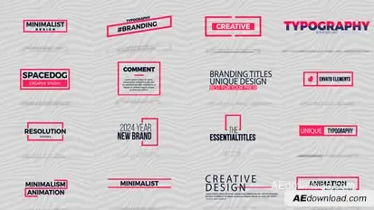 Essential Titles Pack Titles template preview