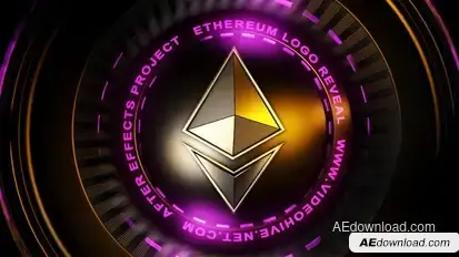 Ethereum Logo Reveal Logo Stings template preview
