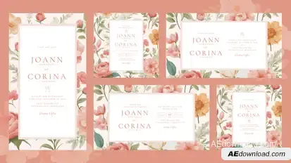 Eucalyptus Wedding Invitation Openers template preview