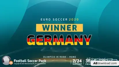 Euro Soccer 2020 broadcast-packages template preview
