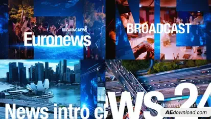 Euronews openers broadcast-packages template preview