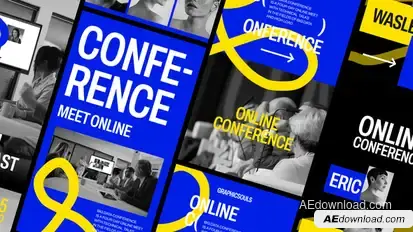 Event Conference Promo Stories Pack After Effect Template Product Promo template preview