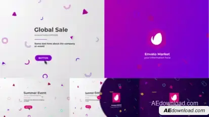 Event Logo Reveal – Minimal 2D Animation Intro for Business Presentation, Corporate Identity & Brand Logo Stings template preview
