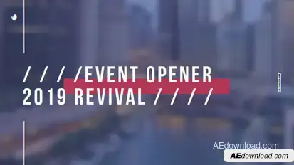 Event Promo // 2019 Revival Video Displays template preview