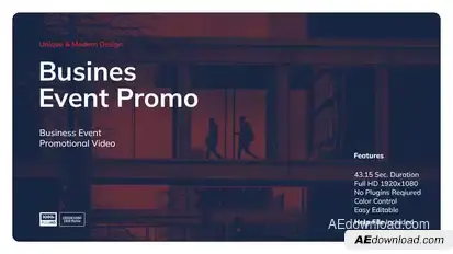 Event Promo Video Displays template preview