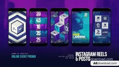 Event Promo Instagram Reels & Post Product Promo template preview