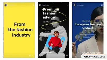 Event Promo Instagram Stories Reels Openers template preview