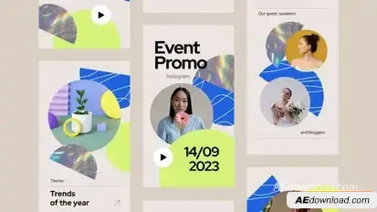 Event Promo Instagram Stories Openers template preview