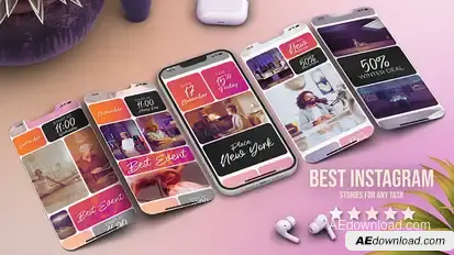 Event Promo Split Screen Vertical Video Reels Red Slideshow Video Displays template preview