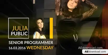 Event Promotion Video Displays template preview
