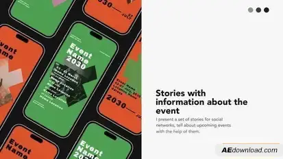 Event Stories | AE Openers template preview
