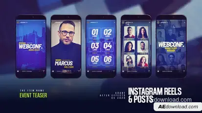 Event Teaser Instagram Reels Product Promo template preview