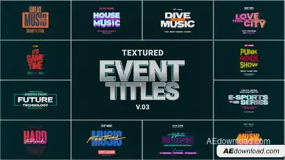 Event Titles Titles template preview