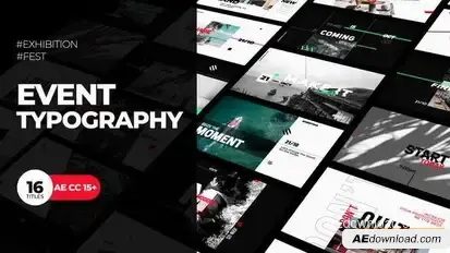 Videohive Event Typography | Festival Promo Titles template preview