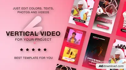Event Vertical Promo Instagram Stories Video Displays template preview