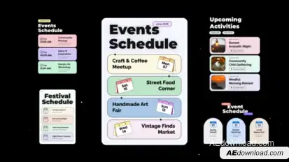 Events List Titles template preview