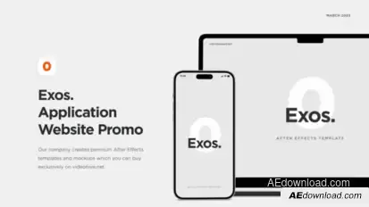 Exos - Website Promo Product Promo template preview