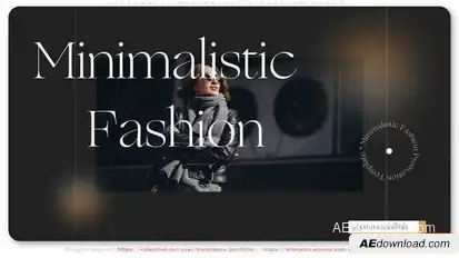 Expensive Minimalistic Fashion Promo Openers template preview