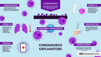 Explainer Coronavirus Titles template preview