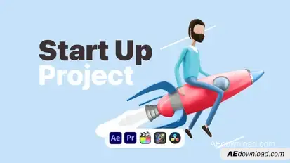 Explainer Man Start Up Product Promo template preview