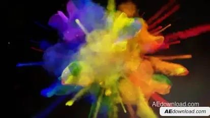 Exploding Colors Logo Reveal Logo Stings template preview