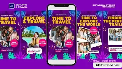 Explore & Travel Openers template preview