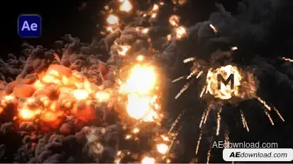 Explosion Logo Reveal Logo Stings template preview