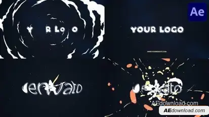 Explosion Space Logo for After Effects Logo Stings template preview