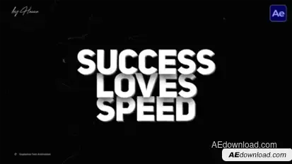 Kinetic Text Animation  AE Titles template preview