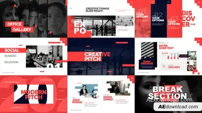 Exposure Business Video Display After Effect Template Elements template preview