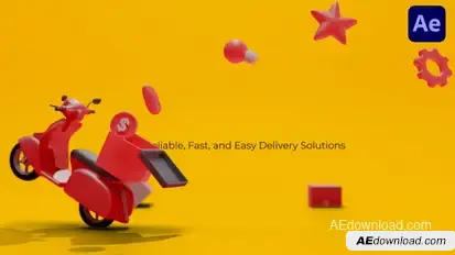 Express Delivery Opener Product Promo template preview
