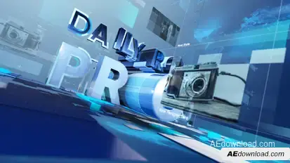 Extreme 3D Typography Politic Title Opener Video Displays template preview