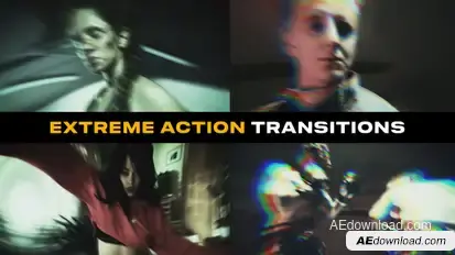 Extreme Action Transitions | After Effects Elements template preview