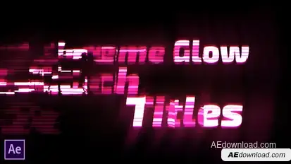Extreme Glow - Glitch Titles Titles template preview