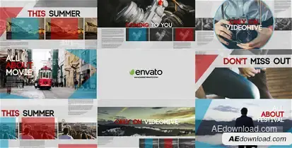Extreme Promo Video Displays template preview