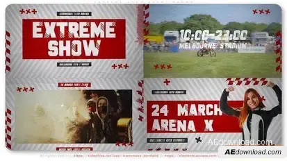 Extreme Show Event Promo Openers template preview