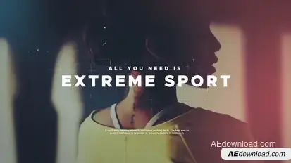 Extreme Sport Promo Openers template preview