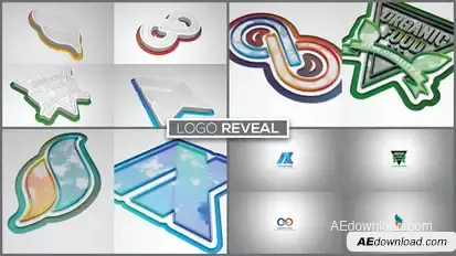 Extrusion Logo Reveal Logo Stings template preview