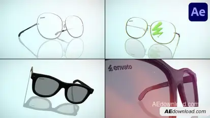 Eyeglasses Logo for After Effects Logo Stings template preview