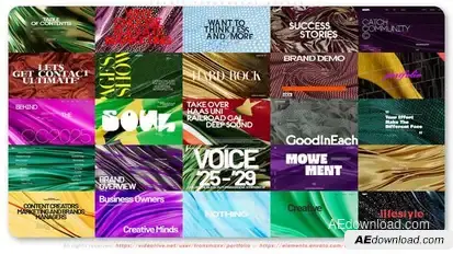 Fabric Typography Bundle Titles template preview
